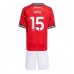 Maillot de foot Manchester United Leny Yoro #15 Domicile vêtements enfant 2025-26 Manches Courtes (+ pantalon court)